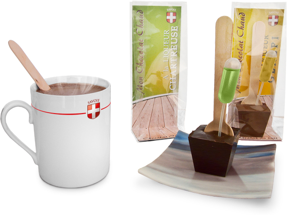 Chocolat chaud à la liqueur de Chartreuse ou Génépi de Savoie